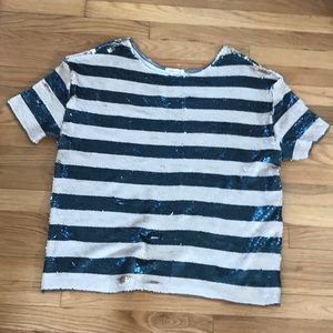 Urban Outfitters sequin oversized tee